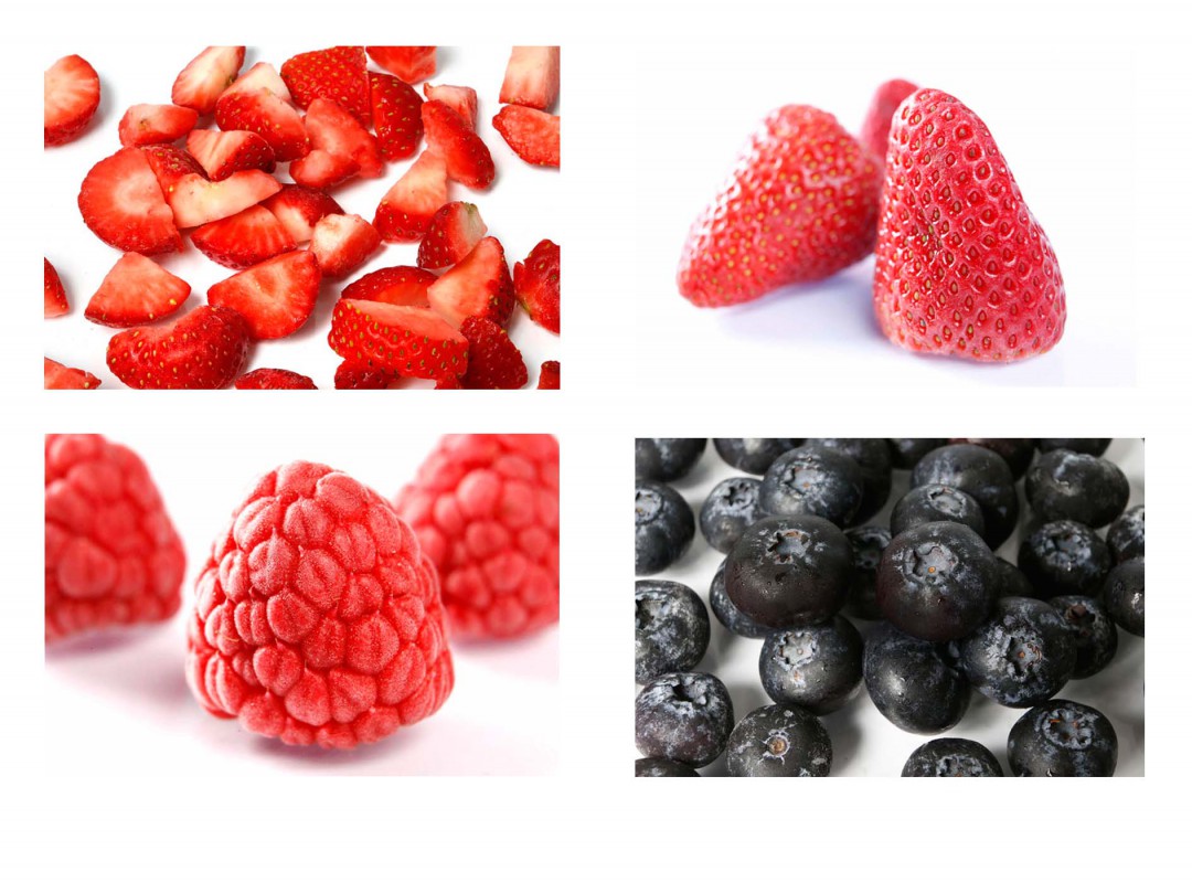 Energy efficiency for Processing different types of Berries