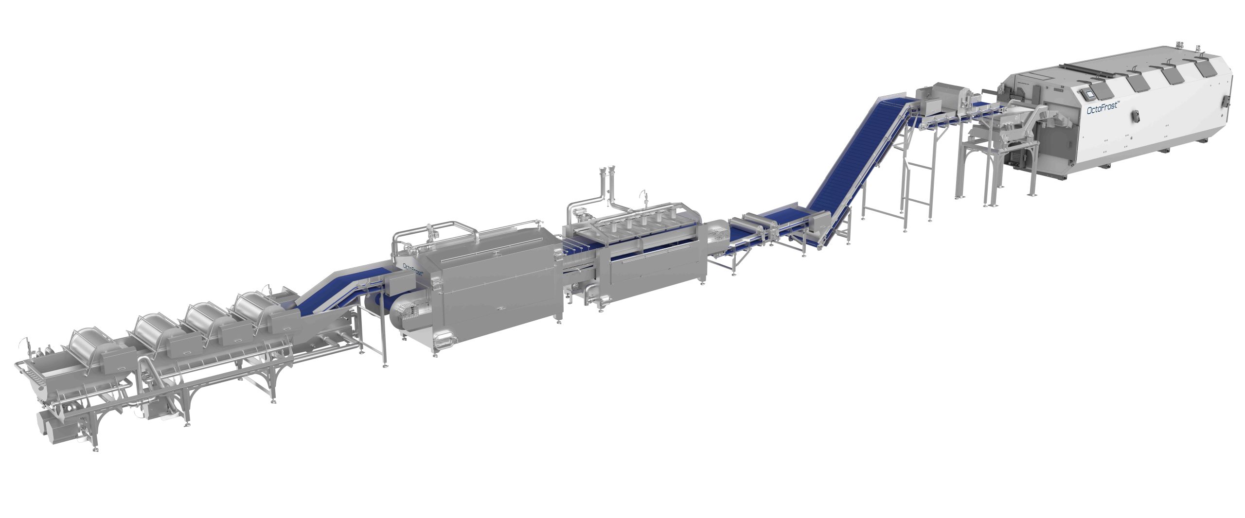 industrial spinach line in 3D